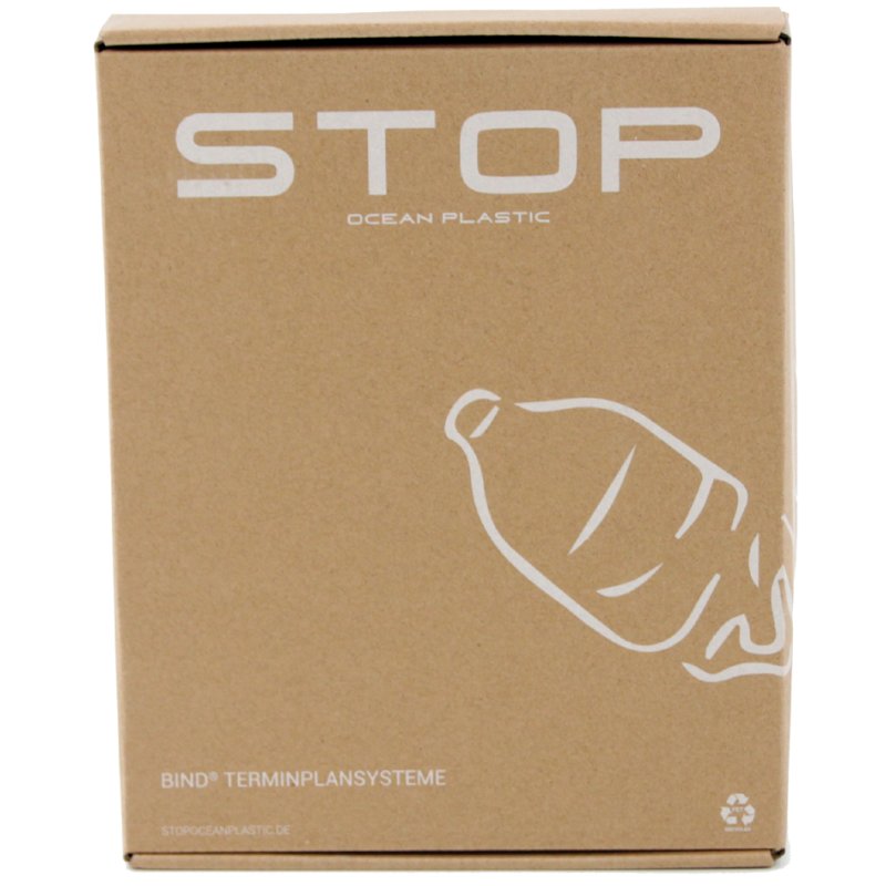 Herbruikbare planningsagenda met harde kaft zonder kalender, A5-formaat, antracietkleurig.